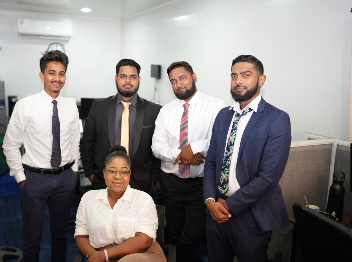 The OSS team at their office in Georgetown, Guyana